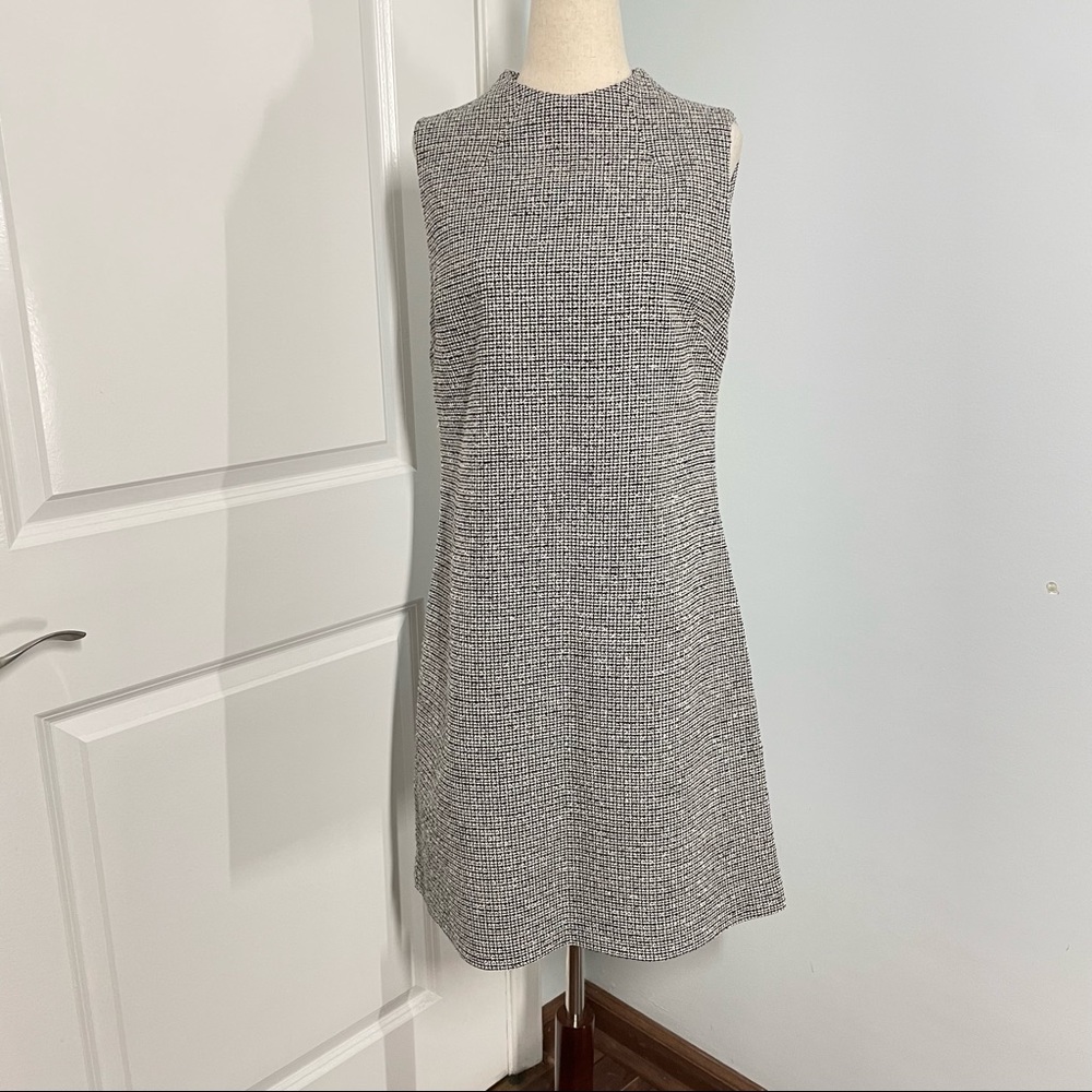 Alice+Olivia Employed Tweed High Neck Dress size 8 - Picture 5 of 13